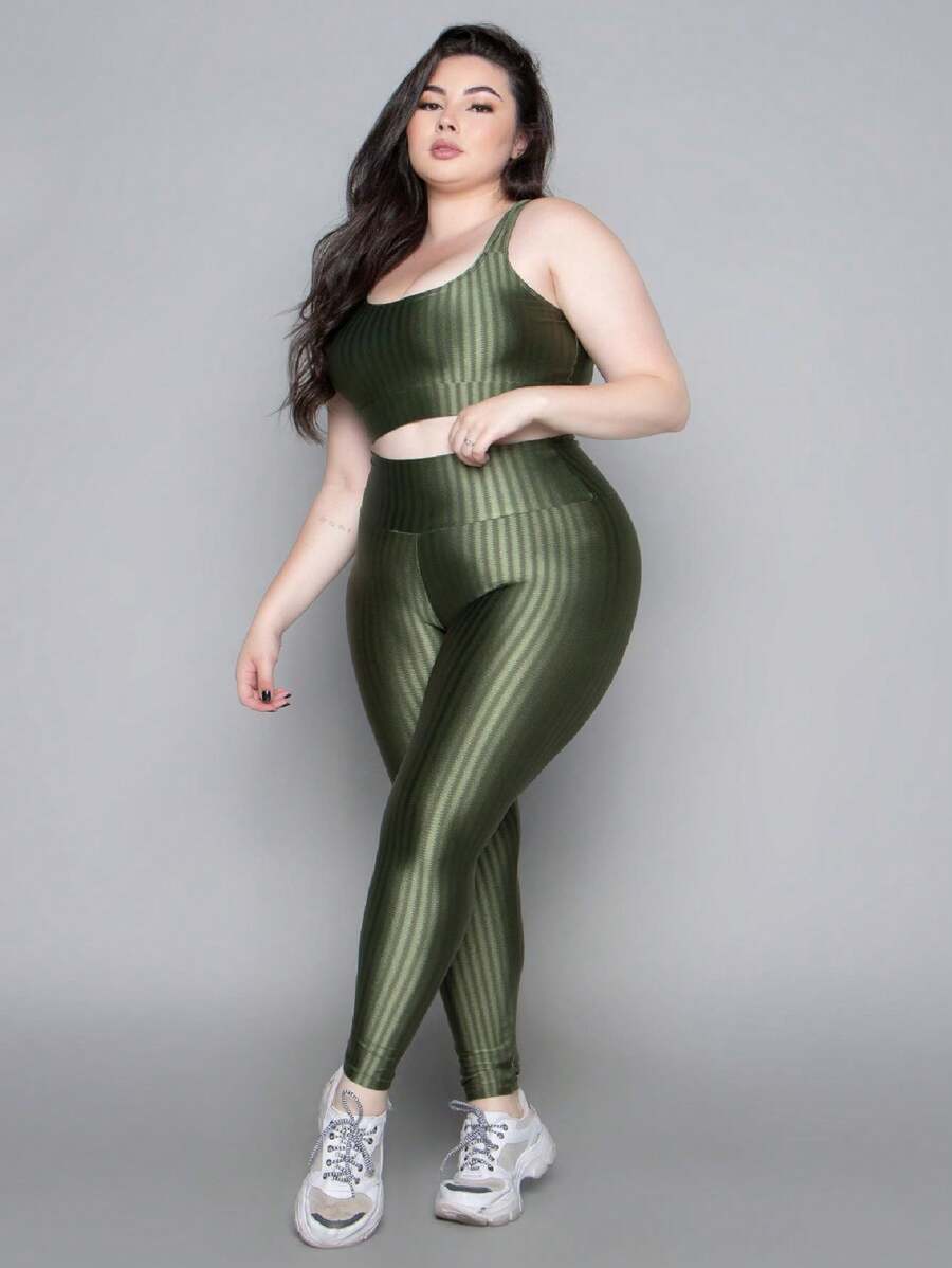 Conjunto Top e Calça Plus Size 3D