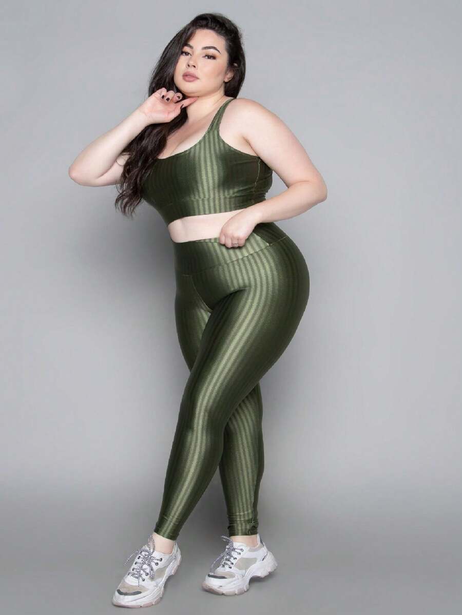 Conjunto Top e Calça Plus Size 3D