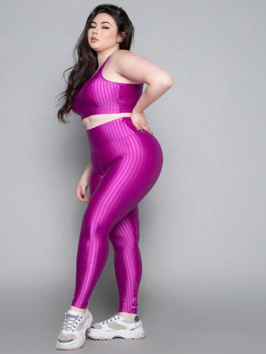 Conjunto Top e Calça Plus Size 3D