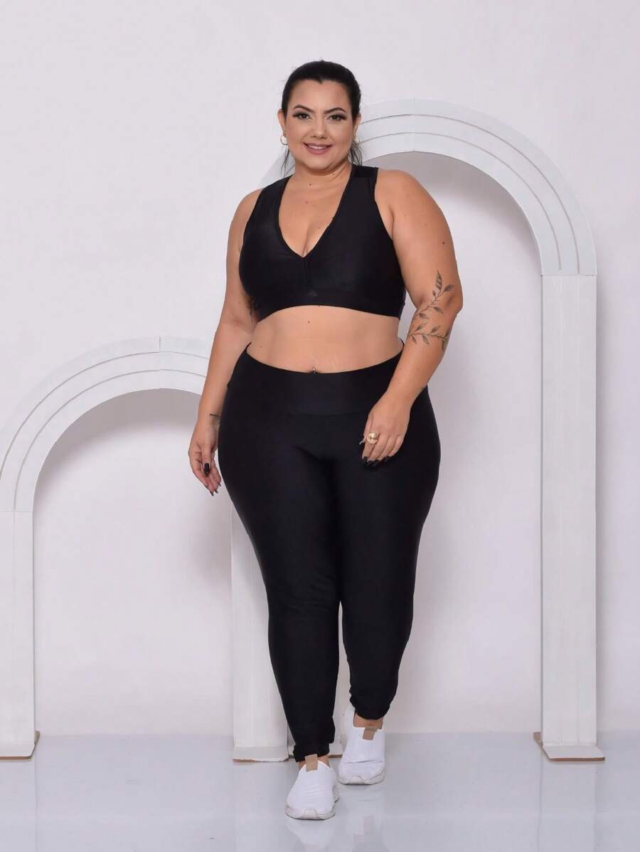 Calça Legging 3D Cintura Alta