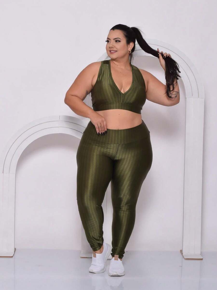 Calça Legging 3D Cintura Alta