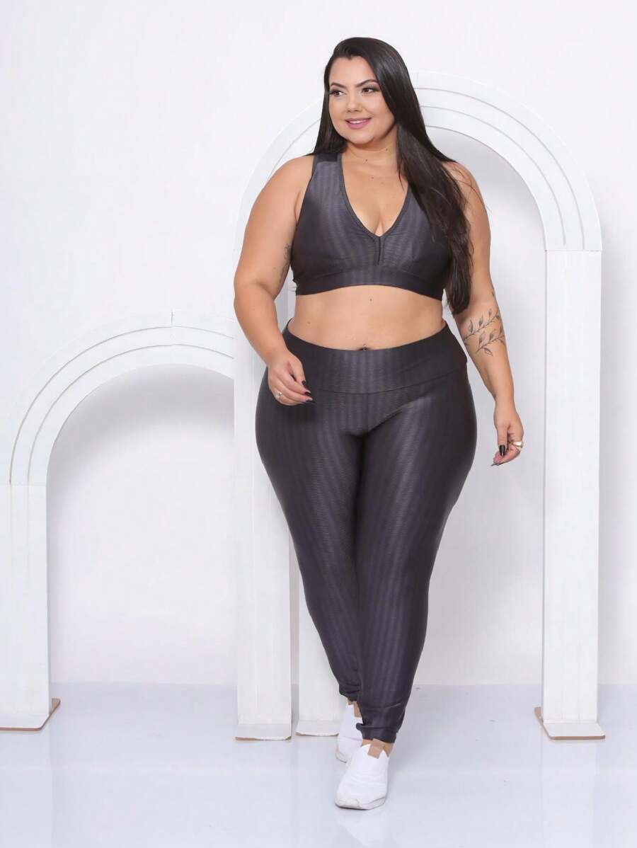 Calça Legging 3D Cintura Alta