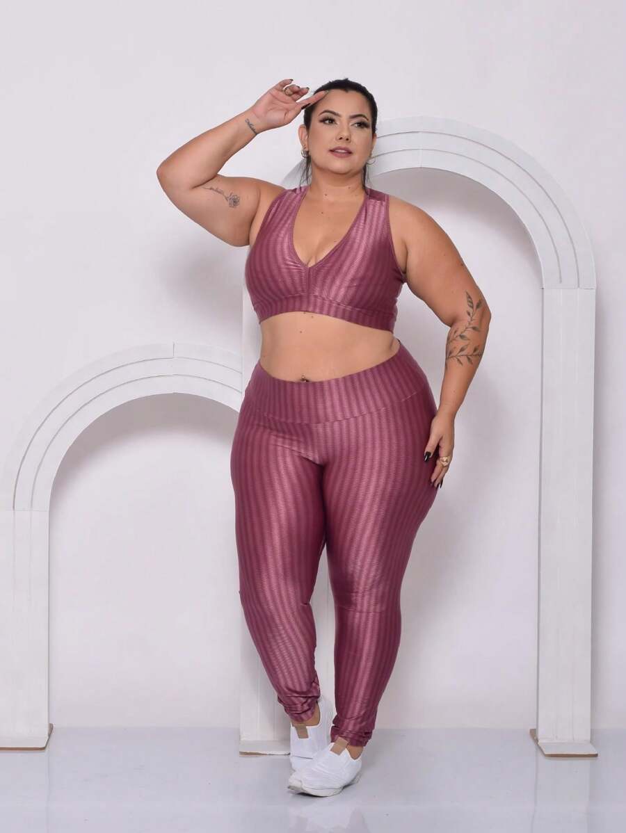 Calça Legging 3D Cintura Alta