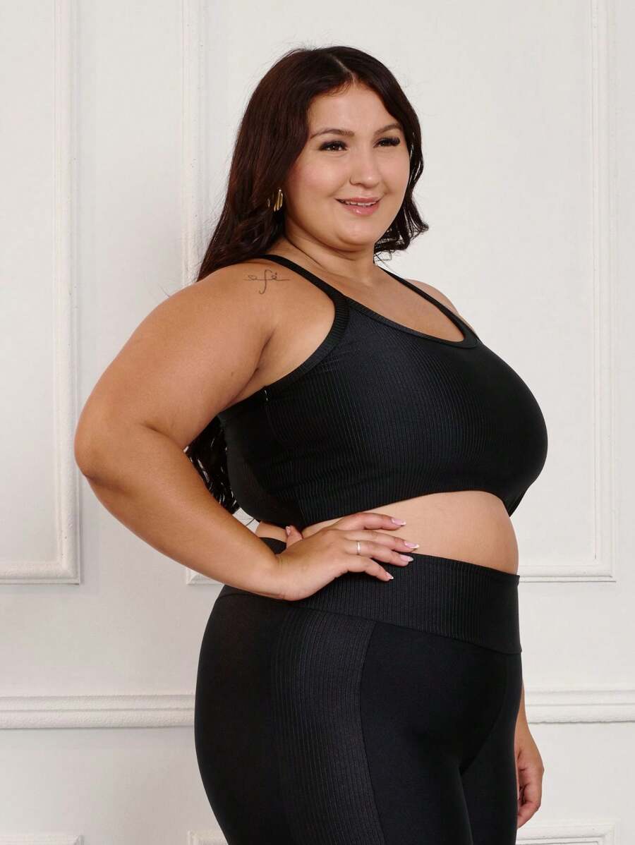 Top Feminino Canelado Plus Size