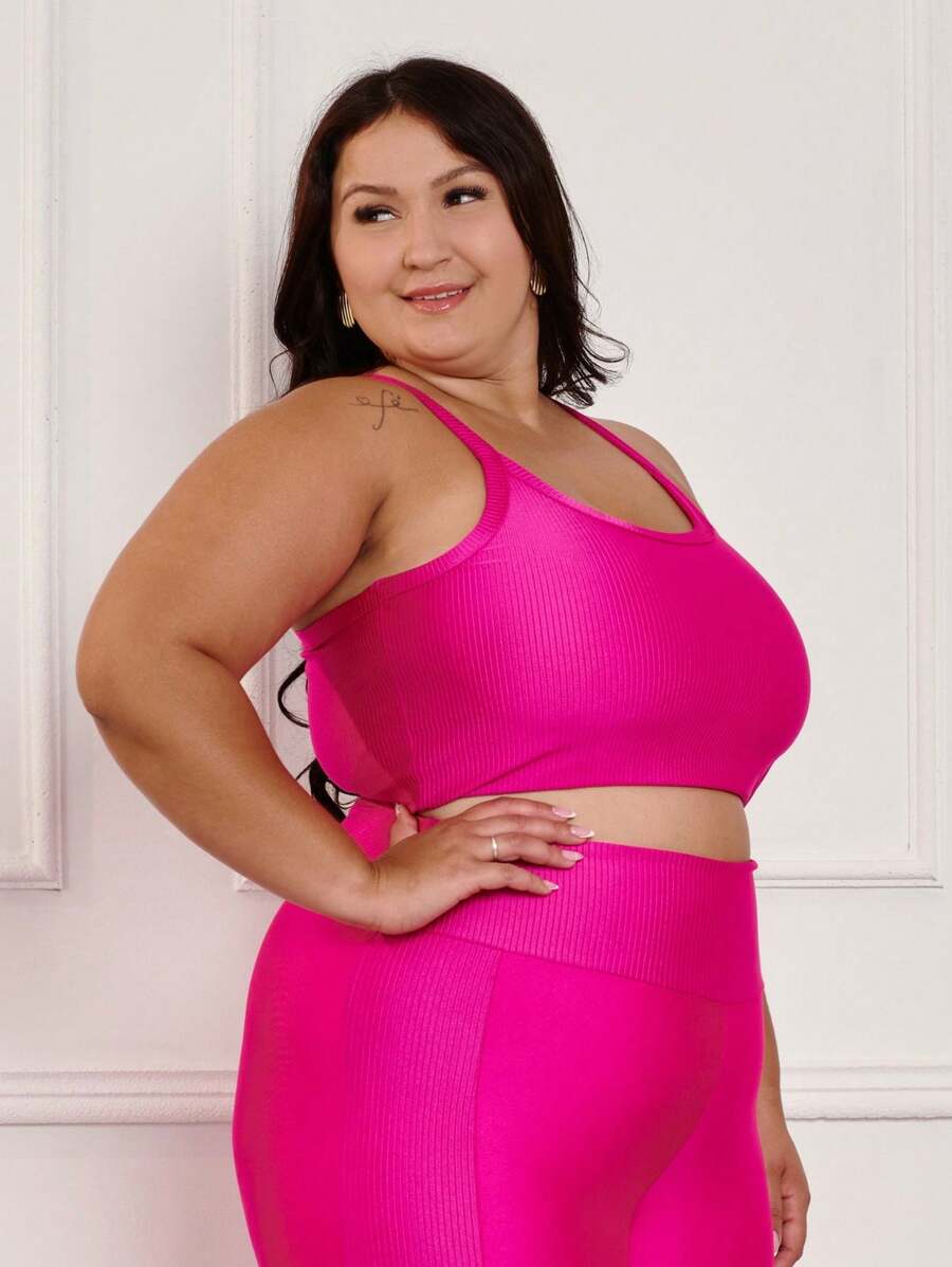 Top Feminino Canelado Plus Size