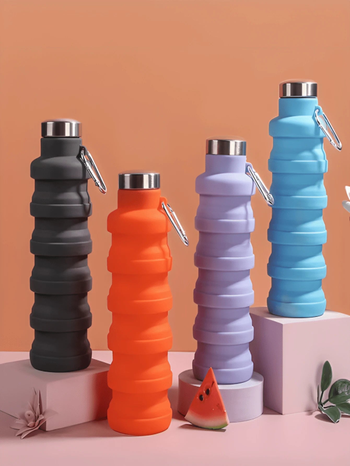 Garrafa de Água Dobrável de Silicone