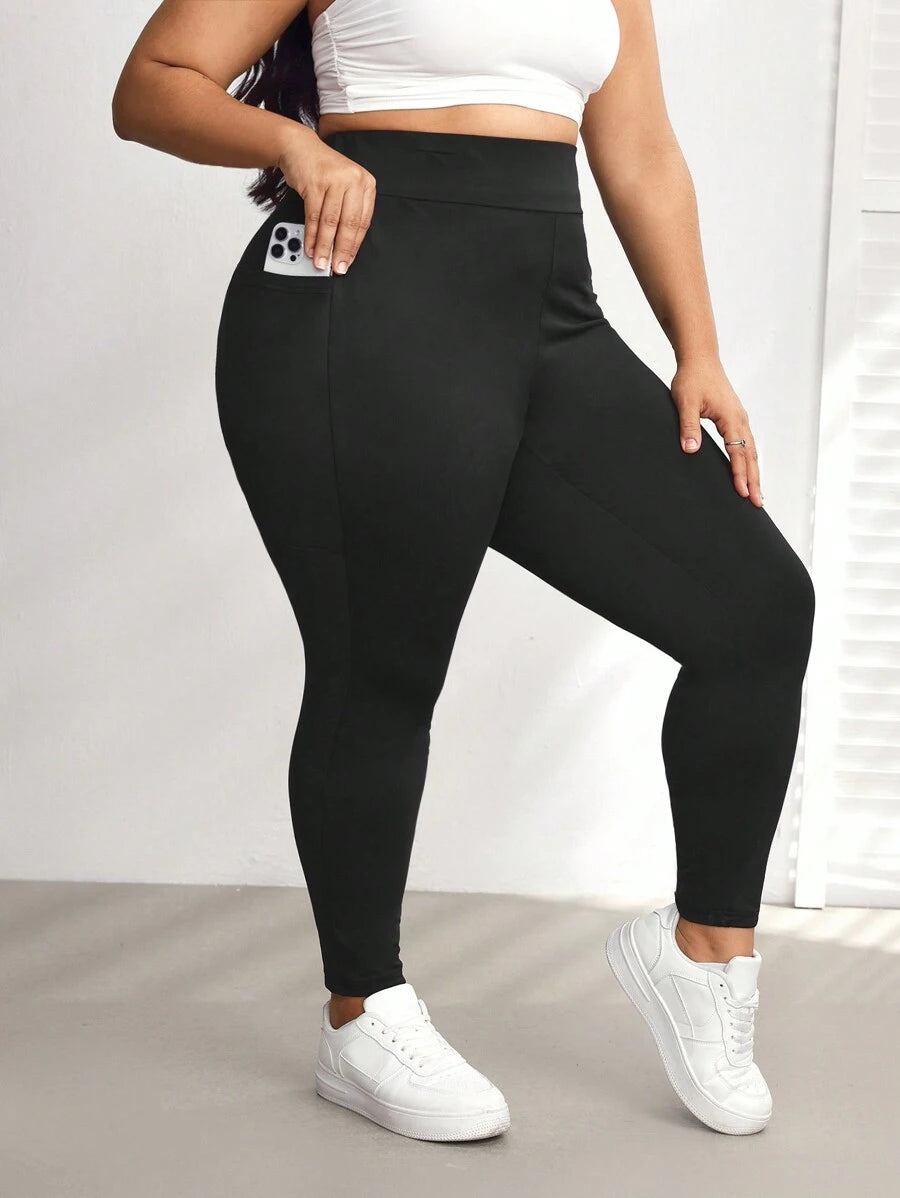 Legging Bolsos Laterais Extra Plus Size