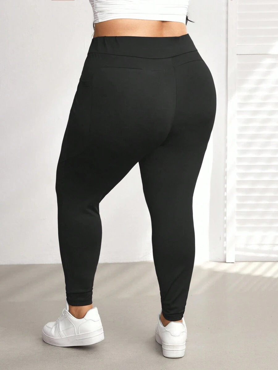 Legging Bolsos Laterais Extra Plus Size