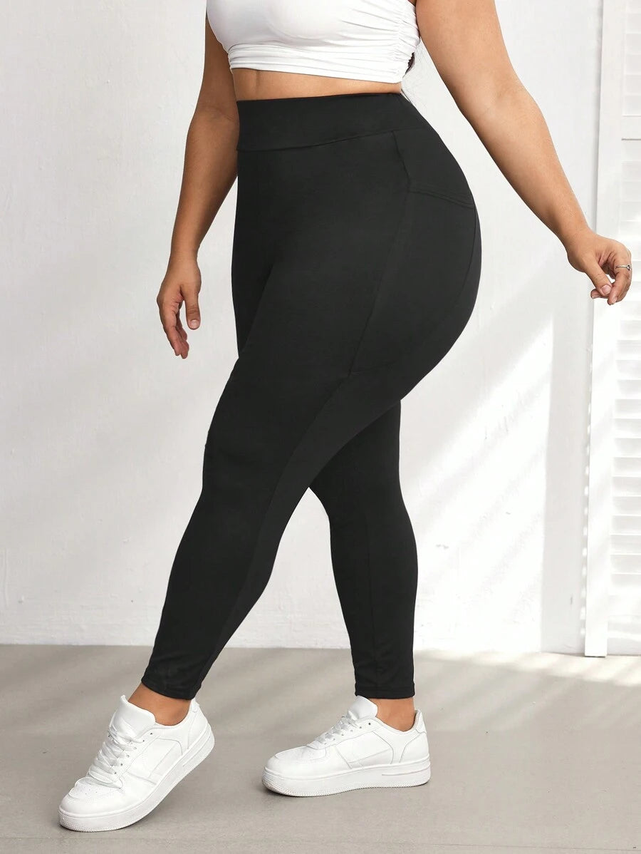 Legging Bolsos Laterais Extra Plus Size