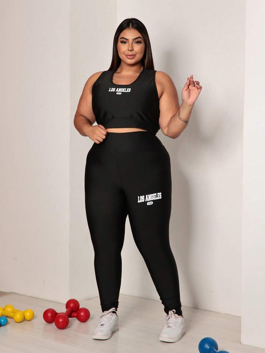 Conjunto Top e Calça Plus Size