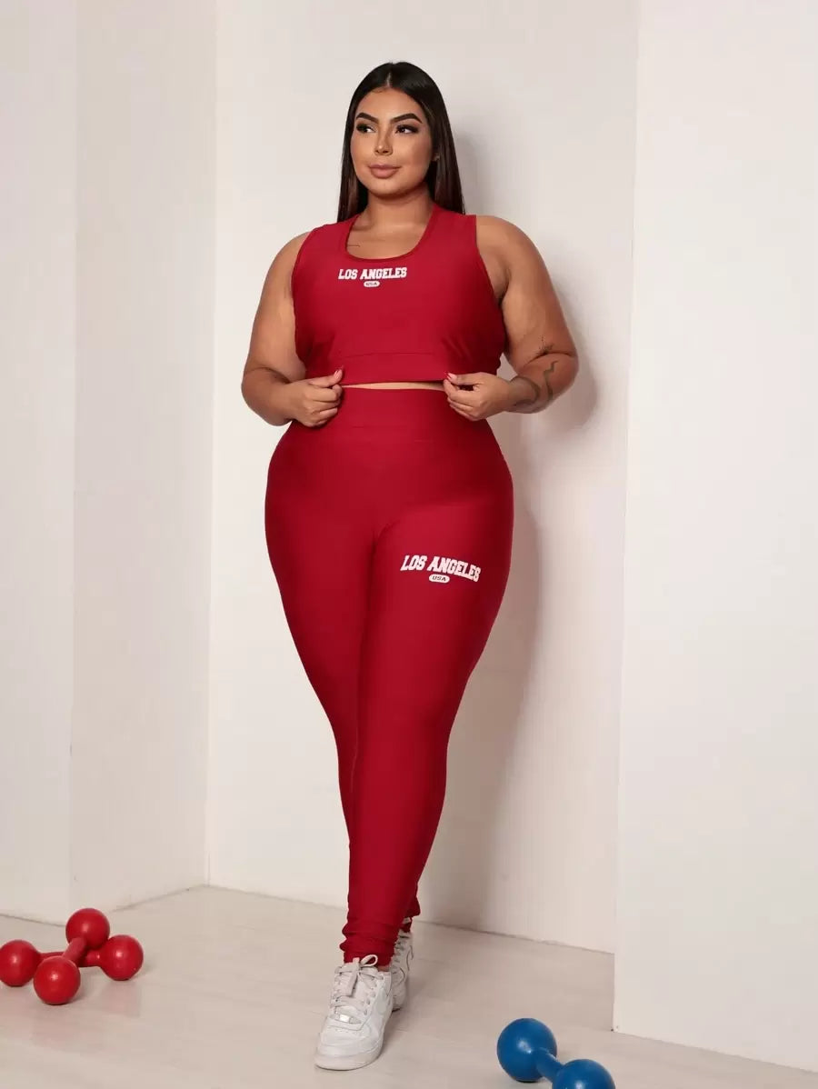Conjunto Top e Calça Plus Size
