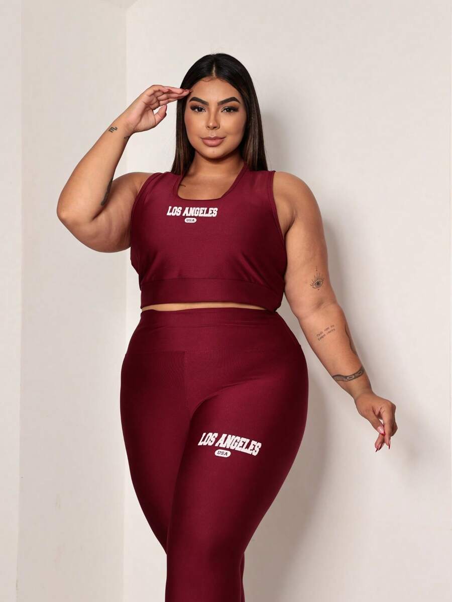 Conjunto Top e Calça Plus Size