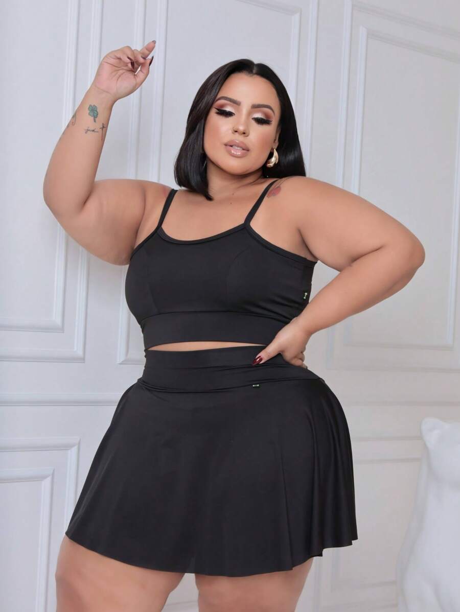 Conjunto Plus Size Top e Short Ronantic