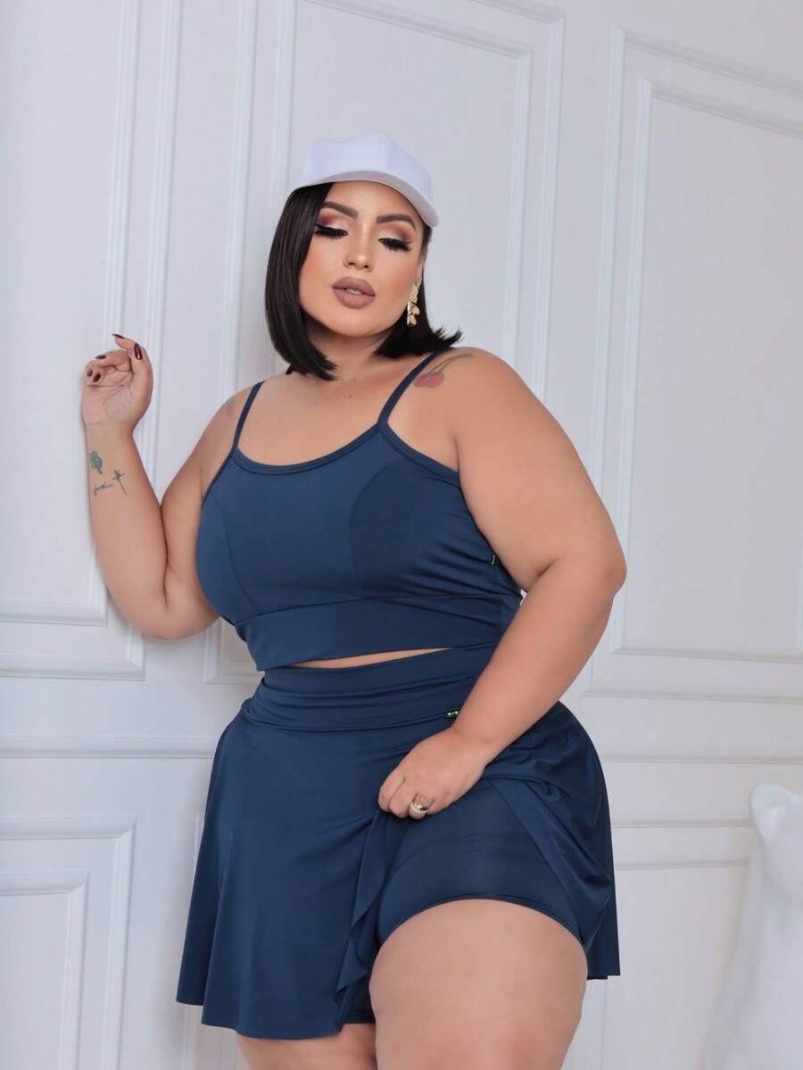 Conjunto Plus Size Top e Short Ronantic