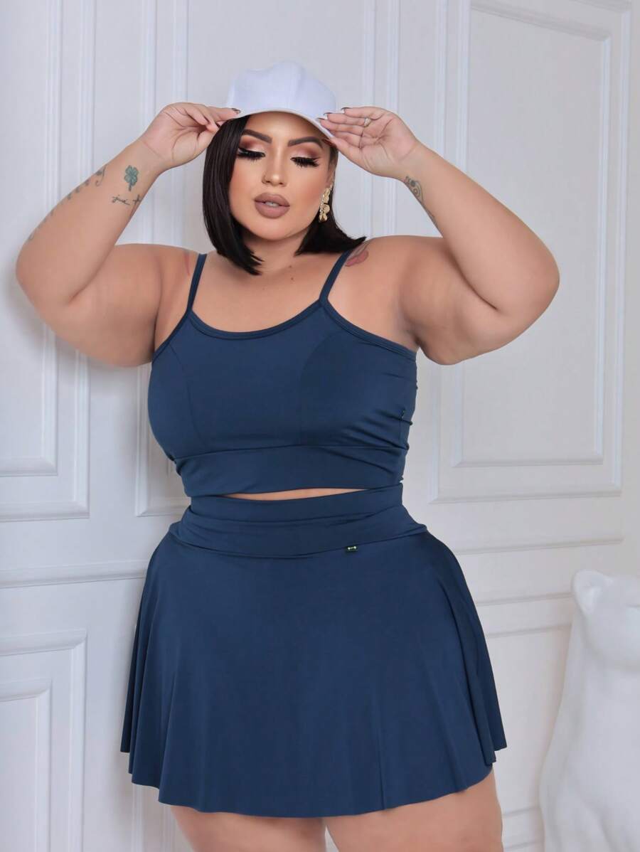 Conjunto Plus Size Top e Short Ronantic