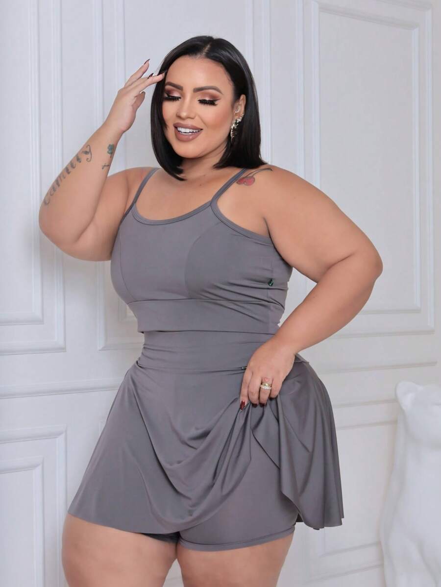 Conjunto Plus Size Top e Short Ronantic
