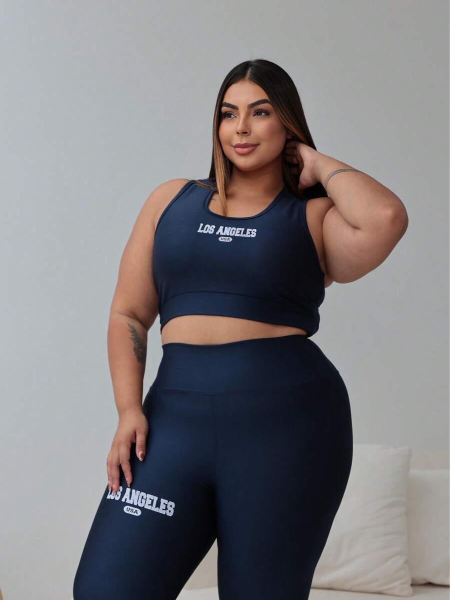 Conjunto Top e Calça Plus Size