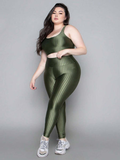 Conjunto Top e Calça Plus Size 3D
