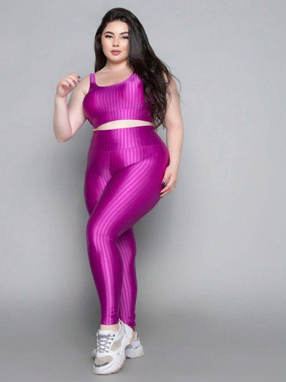 Conjunto Top e Calça Plus Size 3D