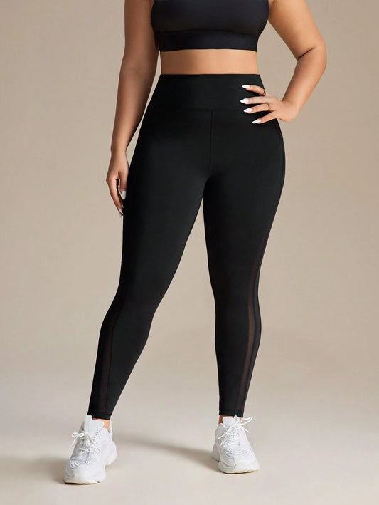 Legging Plus Size com Transparência