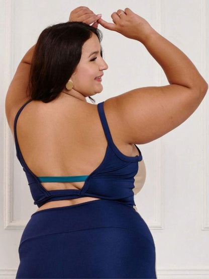 Top Decote V Plus Size