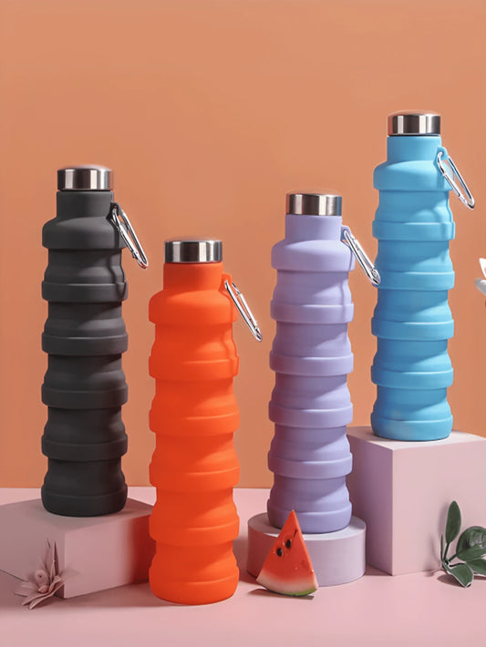 Garrafa de Água Dobrável de Silicone