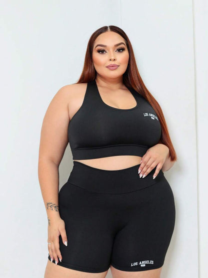 Conjunto Top e Shorts  Plus Size