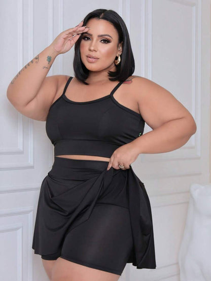 Conjunto Plus Size Top e Short Ronantic