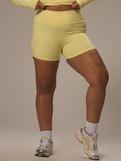 MUSERA Shorts Esportivos Curtos de Mola com Marca de Alta Cintura Plus para Primavera Verão Férias, Academia, Atividade Física, Esporte Casual